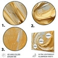 thumbnail image 3 of Designart "Infinite Swirls in Gold and Cream II" Abstract Spirals Metal Wall Art, 3 of 5