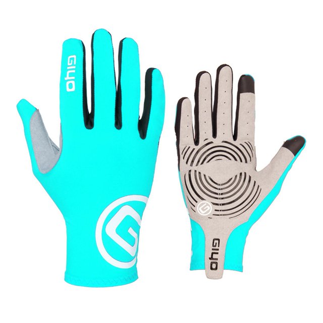 1 Pair Sensitive Riding Gloves Full Finger Well Fitted Shock Absorption Pad Bike Gloves For Cycling