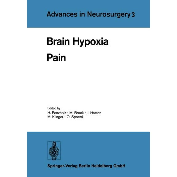 Advances in Neurosurgery Brain Hypoxia: Pain, Book 3, (Paperback)