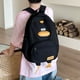 thumbnail image 4 of Bolsa Para La Escuela Mochila de moda para niños, Bolso de viaje bonito con cremallera, mochila para niños (negro), 4 of 9