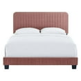 thumbnail image 6 of Modway Celine Channel Tufted Performance Velvet Full Bed in Dusty Rose, 6 of 9