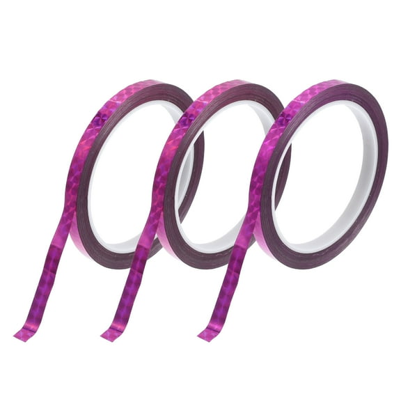 Unique Bargains Pinstripe Tape 164.04ft x 0.31" Car Stripes Pinstripe Decals for Car, Motorcycle and Boat, Racing Stripes DIY Stickers Laser Purple 3 Pcs