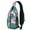 Exotic Tropical, variant on Tropical Floral Sling Backpack, Lightweight Crossbody Daypack with Exotic Botanical Design, Ideal for Beach Travel, Summer Adventures, and Outdoor Activities