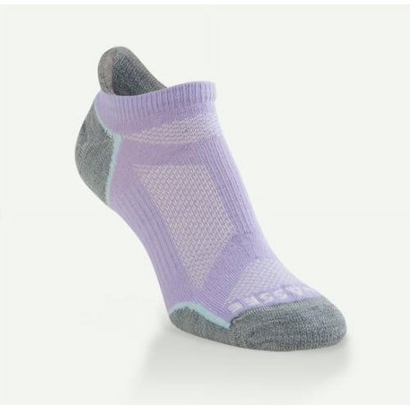 Hiwassee Women's Lightweight Tech No Show Socks - Size 7-10 - Lavender / Turquoise