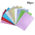 thumbnail image 2 of 10 Sheets Faux Leather Glitter DIY Assorted Color Craft Making Leather Fabric, 2 of 10