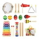 thumbnail image 1 of 10 juegos de percusión de juguete musical Montessori de 6 pulgadas, juguete sensorial de pandereta, instrumento Musical de bebé para regalo de, 1 of 9