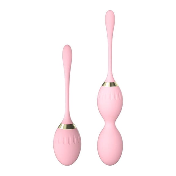 Dual Mode Kegel Exercise Trainer Set With Single And Double Balls ABS Silicone Material For Women