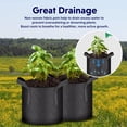 thumbnail image 6 of iPower 20 Pack 2 Gallon Grow Bags, Garden Planting Nonwoven Fabric Pots with Reinforced Handle, Heavy Duty and Aeration Planter Pot for Tomato, Fruits, Vegetables and Flowers, Black, 6 of 7
