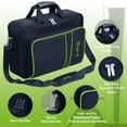 thumbnail image 2 of omarando Carrying Case for PS5, Bag for PS5,Bag for PS5 Accessories,Included Gamepad Controller Protective Box(Black-Green), 2 of 8