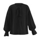 thumbnail image 1 of Gibobby Blusas Para Niñoses Camisas de escocés para niños y niñas de Halloween, disfraz Medieval Aissance Pi Rate, camisa de manga larga con cordones(Negro, 5-6 Años), 1 of 3