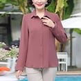 thumbnail image 4 of Chiffon Loose Long-Sleeve Blouse - Elegant Women's Top, 4 of 4
