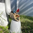 thumbnail image 5 of Zeckos Resin Garden Gnome Downspout Cover Decorative Gutter Drain, 5 of 5