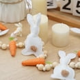 thumbnail image 5 of 39.37inch Happy Easter Bunny Carrot Garland, Felt Banner with Wooden Beads, Rustic Spring Decor for Mantle, Fireplace, and Party Decorations, 5 of 9