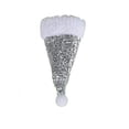 thumbnail image 1 of mfyjkho Juego de 6 mini sombreros navideños con cuchillo y tenedor, adornos de escritorio con lentejuelas para decoración navideña, 12,5 x 7 cm, 1 of 3