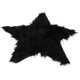 thumbnail image 4 of GOOHOCHY Alfombra moderna y creativa con forma de estrella, de felpa, para mesa de té, para decoración (negra)., 4 of 8