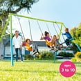 thumbnail image 6 of Intex Three Feature Colored Playground Swing Set w/Trapeze Bar, Multicolor, 6 of 13