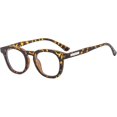 thumbnail image 1 of LJCZKA Blue Light Blocking Glasses for Men Women Retro Small Round Frame Computer Eyeglasses Anti Eyestrain Clear Frame, 1 of 8