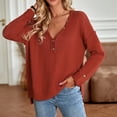 thumbnail image 2 of PMUYBHF Chandail Femme Saint-Valentin Automne Hiver Décontracté Confortable Mode Col en V Manches Longues Tricoté TG, 2 of 9