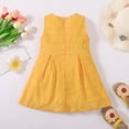 thumbnail image 4 of NZRVAWS Infant Baby Girl Summer Dress Round Neck Sleeveless Solid Color Bow Skirt Baby Girl Clothes 18-24 Months, 4 of 9