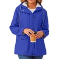 thumbnail image 2 of Rosvigor Womens Sherpa Coats Winter Fleece Jackets Women Windproof Warm Parkas Coats with Hood, 2 of 9