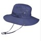 thumbnail image 1 of Sombrero de pescador de primavera y verano para hombre, de color liso, de ala ancha, plegable, para pesca, montañismo y exteriores, 1 of 6