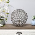 thumbnail image 4 of Lalia Home 10" Elipse Medium Contemporary Metal Crystal Round Sphere Glamorous Orb Table Lamp for Living Room, Bedroom, Entryway, Office, Foyer, Home Décor, Antique Brass, 4 of 6