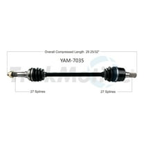 TrakMotive Drive Axle Rear YAM-7035
