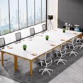 thumbnail image 5 of Tribesigns 6.5FT Conference Table, 78 Inch Rectangular Meeting Table with Metal Legs, Large Office Seminar Table for 6 to 8 People (Only Table), 5 of 5