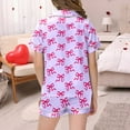 thumbnail image 5 of Ensemble de Pyjama pour Filles Imprimé Manches Courtes Pyjamas Boutonnés pour Enfants Ensemble de Vêtements de Nuit Garçons Pyjamas Garçons Filles Mode, 5 of 5