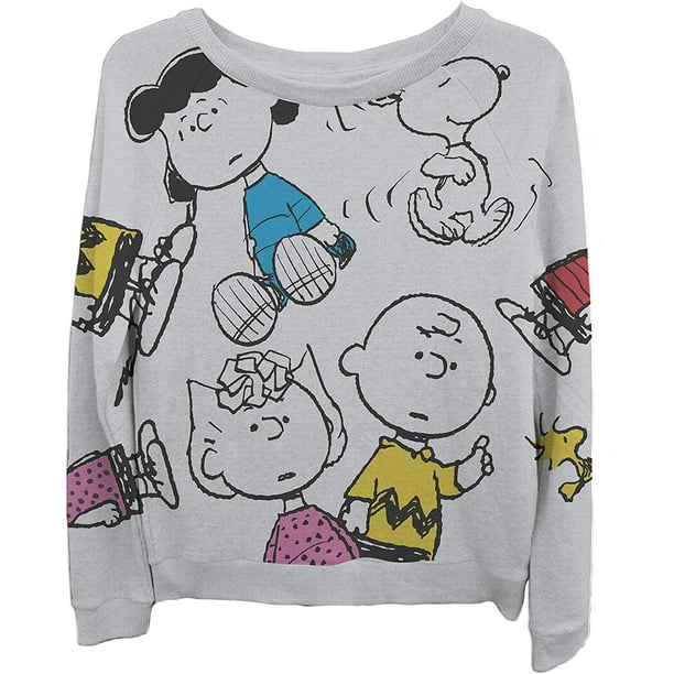 Snoopy Snoopy Ladies Peanuts Fashion Sweatshirt Ladies Classic Fleece Peanuts Sweatshirt