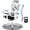White, variant on Office Chair, High Mesh Chair with Comfortable Adaptive Support, -in Coat Hanger, SGS Class 4 Gas Lift, Heavy Duty 300lbs for Long Hours Office