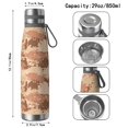 thumbnail image 3 of 29oz Insulated Water Bottle with Tea Infuser, Stainless Steel Travel Mug, Camouflage Print, 3 of 6