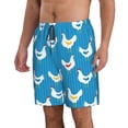 thumbnail image 2 of Pofeuu Cartoon Chicken Prin Men's Swim Trunks Quick Dry Bathing Suit Swimming Board Shorts Mesh Lining Beach Swimwear-Large, 2 of 6
