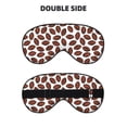 thumbnail image 2 of Naloa Coffee Rugby Print Sleep Mask for Sleeper, Light Blocking Sleeping Eye Mask for Women Men, Eye Shade with Adjustable Strap for Travel, Nap,Meditation, 2 of 7