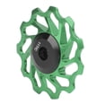 thumbnail image 2 of Rodillo De Guía De Rueda De Bicicleta, Estructura De Resorte De Abrazadera, Polea De Cambio Trasero De Pulido Fino De Aleación De Aluminio Con Rodamiento Para Bicicletas De ANGGREK Verde, 2 of 8