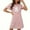 Pink, variant on Tnhcen Plus Size Women's Halloween Print Sleepwear Dress | Double-Sided Brushed Pajama Set | Soft Big & Tall Sleepwear for Cozy Nights