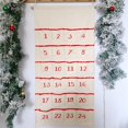 thumbnail image 1 of Calendario de Adviento de lona de algodón blanco Digital con decoración de árbol de Navidad Calendarios de cuenta regresiva en blanco, 1 of 4