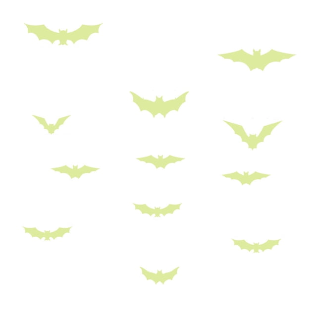 EGNMCR Drapeaux Muraux Lumineux Jaunes, Verts et Rouges pour Halloween