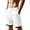 White, variant on EOYWHK Golf Shorts with Pockets Elastic Waist Drawstring Mens Golf Shorts Soft Lightweight Breathable Casual Activewear for Men Black, Size L