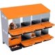 thumbnail image 1 of 8 - hole metal chicken nesting boxes para egg - laying chickens, 2 mounting options, roll - away egg feature, grande ventilation holes y easy to clean, 1 of 5