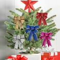 thumbnail image 3 of Lazo de árbol de Navidad para decoración interior y exterior, lazos grandes, regalo de fiesta, decoraciones navideñas, 3 of 5