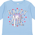thumbnail image 4 of Inktastic Happy 4th- Fourth of July firework Boys or Girls Long Sleeve Toddler T-Shirt, 4 of 5