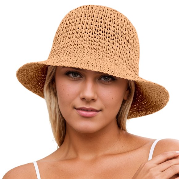 Sombrero plegable ligero y transpirable para mujer: sombrero de pescador con protección UV para actividades al aire libre