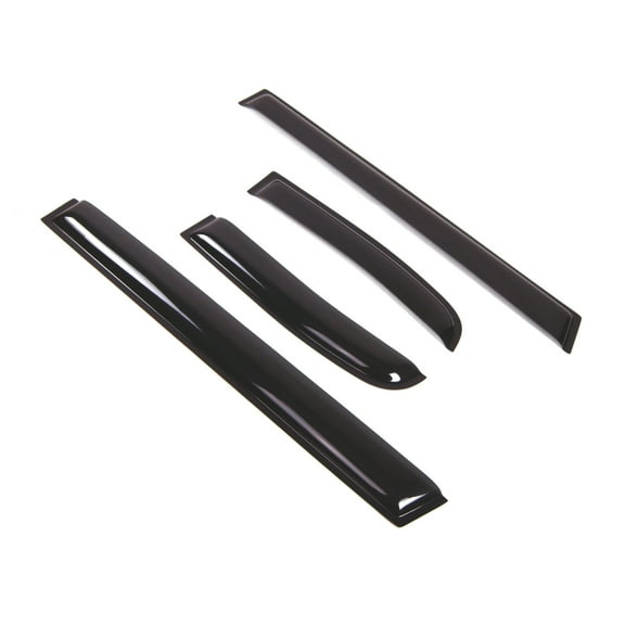 TuningPros Outside Mount Window Visor Deflector Smoke Tinted 4 Pcs Set For 2007-2014 Toyota FJ Cruiser