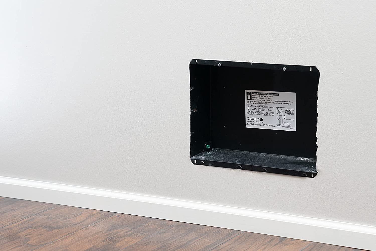 Cadet Com-Pak Twin Electric Wall Heater Complete Unit with Thermostat  Model: CSTC402TW, Part: 67527, 13648/10236 BTU, 240/208 Volt, 4000/3000  Watt, White - Walmart.com