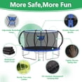thumbnail image 3 of XMIKA 14FT Trampoline with Basketball Hoop, Outdoor Trampoline with Enclosure Net, Ladder, Heavy-duty Recreational Trampoline, 1400LBS Capacity Trampoline for Kids and Adults, Upgrade Curved Pole, 3 of 8