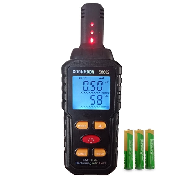 Detector de campo electromagnético 3 en 1 EMF Meter Soonkoda