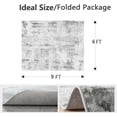 thumbnail image 2 of Modern Abstract Area Rug Carpet X Rugs for Living RoomMachine Washable Rugs for Bedroom Dining Living Room Rug Grey MultiColor, 2 of 7