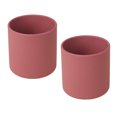 thumbnail image 1 of Taza abierta de silicona para bebé, 2 uds., de biberón y tazas para niños pequeños de fácil agarre, suministros de destete Led para bebé a prueba de derrames, 1 of 5
