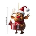 thumbnail image 2 of Alce Dibujos Animados Navidad Con Sombrero Suministros para Fiesta, 2 of 9